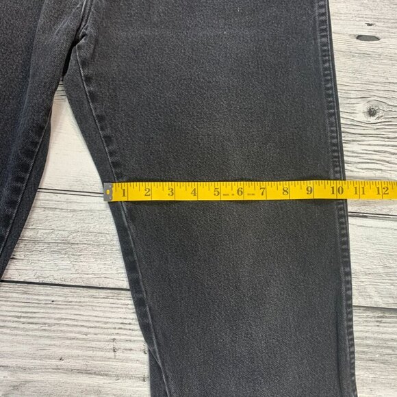 Wrangler Vintage Cowboy Cut Black Slim Fit Bootcut Jeans Denim USA - Picture 11 of 13